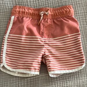 Striped Coral Toddler Swimsuit